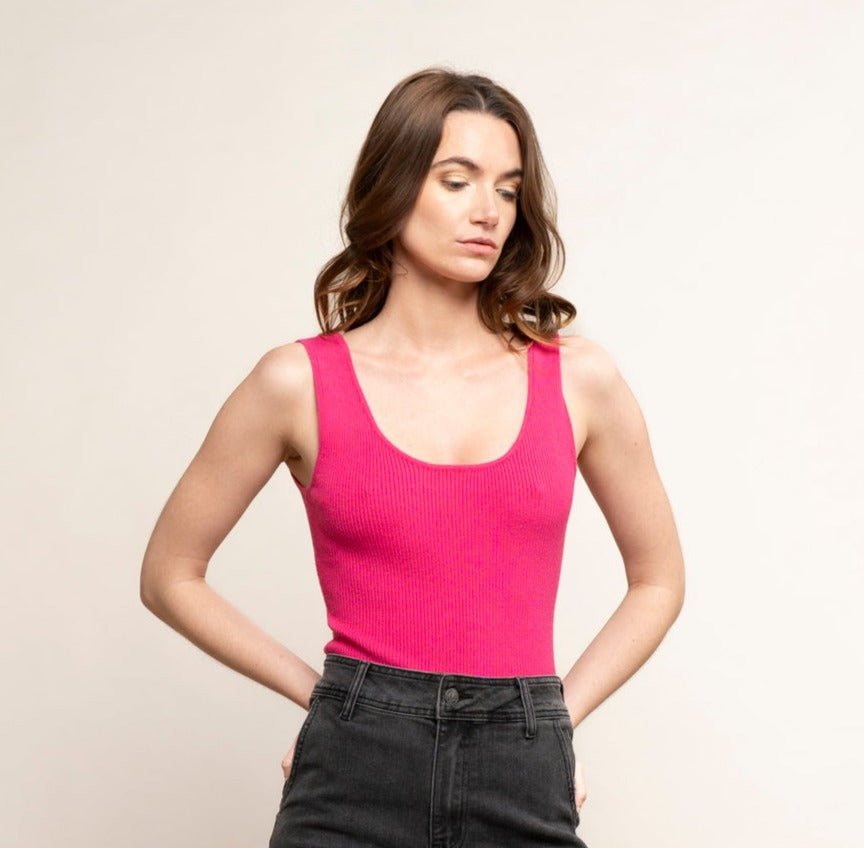 Débardeur tendance rose fuschia JOIA
