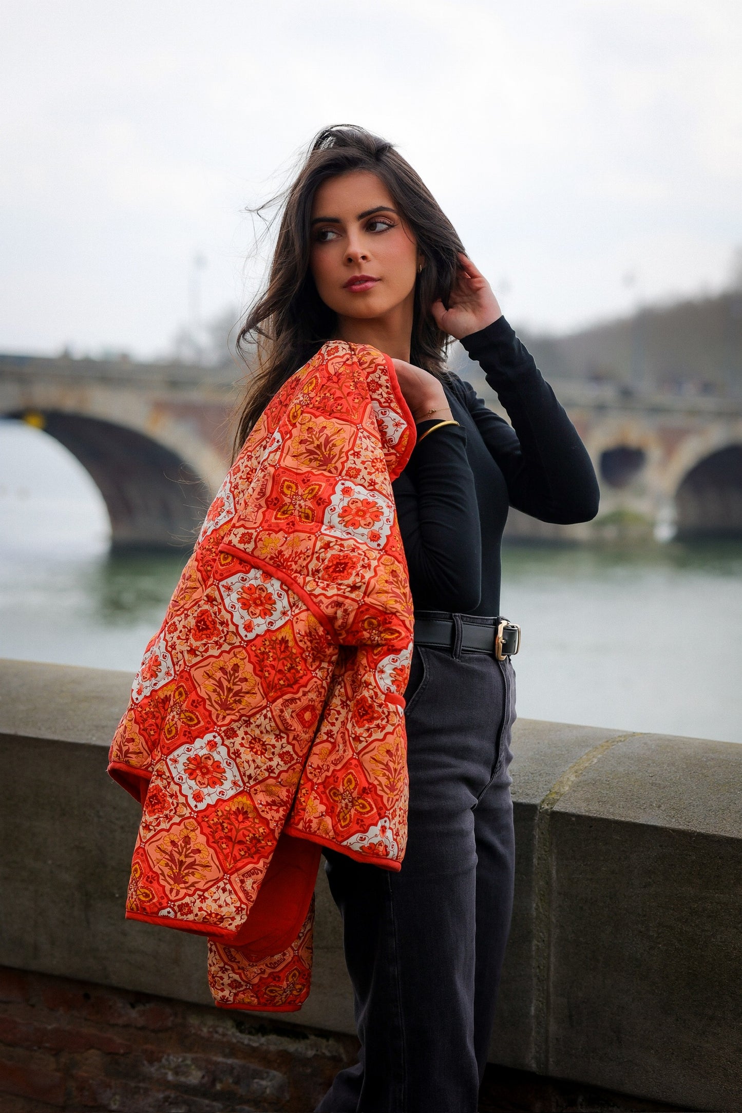 Veste matelassée RIO orange