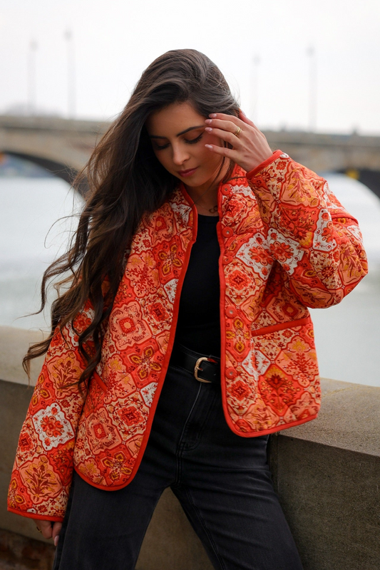 Veste matelassée RIO orange