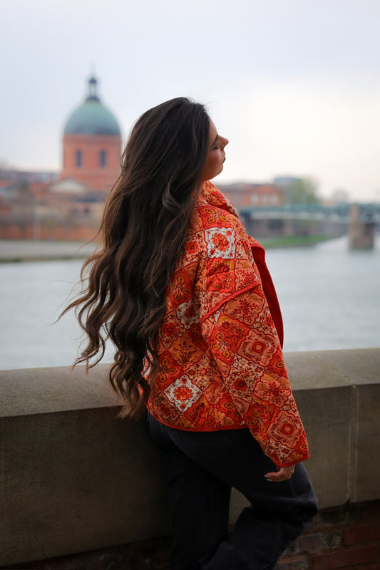 Veste matelassée RIO orange