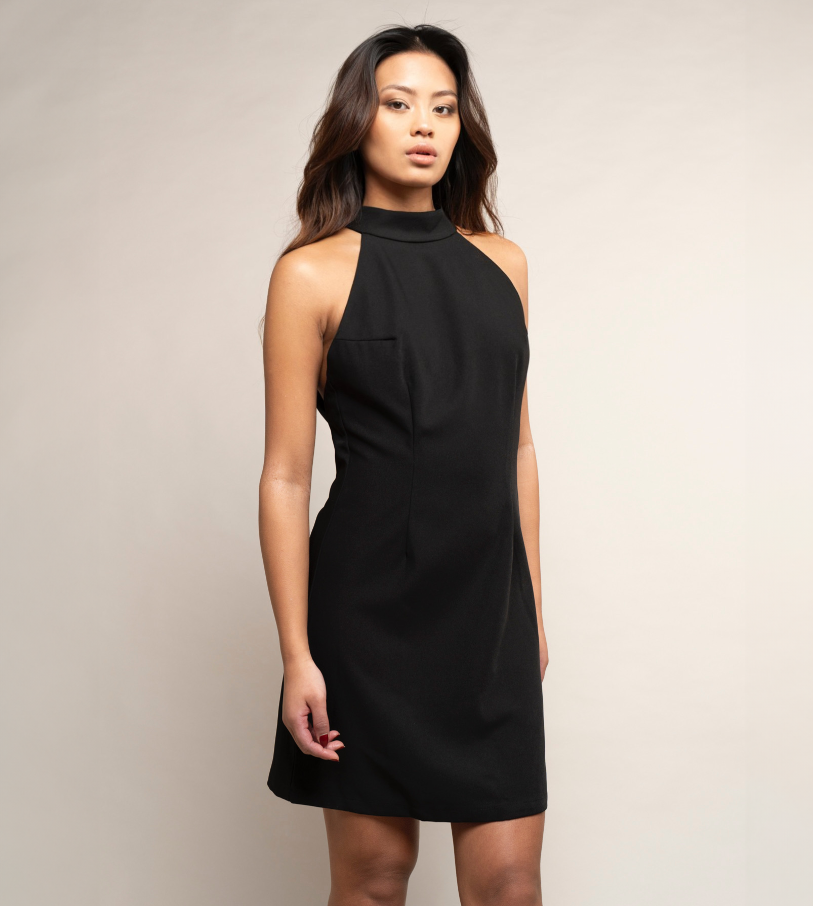 Robe dos nu robe noeud robe courte noire JOIA